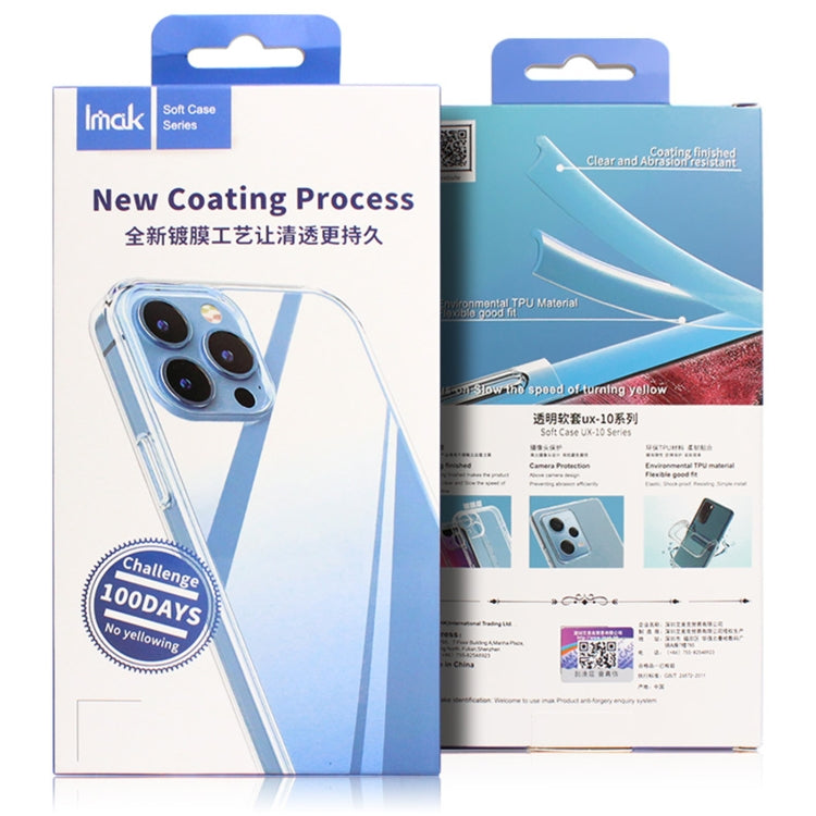 IMAK UX-10 Series Transparent Shockproof TPU Phone Case, For Xiaomi Redmi K60 5G / K60 Pro 5G / Poco F5 Pro 5G, For Xiaomi Redmi K60E 5G, For Xiaomi 13 5G, For Xiaomi 13 Pro 5G, For Motorola Moto X40 5G, For Samsung Galaxy A04e 4G����������������������...