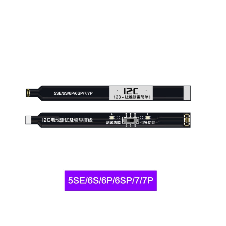 i2C Battery Boot Strap Test Flex Cable, For iPhone 5 SE / 6s / 6 Plus / 6s Plus / 7 / 7 Plus, For iPhone 8 / 8 Plus / X / XR / XS / XS Max / 11 Pro / 11 Pro Max, For iPhone 11 / SE2, For iPhone 12 mini / 12 / 12 Pro / 12 Pro Max / SE3������������������...