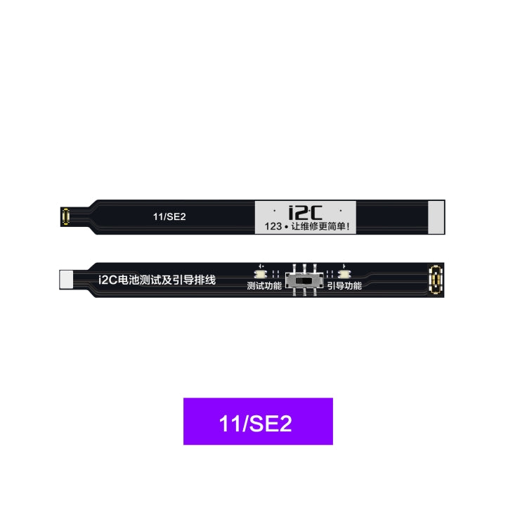 i2C Battery Boot Strap Test Flex Cable, For iPhone 5 SE / 6s / 6 Plus / 6s Plus / 7 / 7 Plus, For iPhone 8 / 8 Plus / X / XR / XS / XS Max / 11 Pro / 11 Pro Max, For iPhone 11 / SE2, For iPhone 12 mini / 12 / 12 Pro / 12 Pro Max / SE3������������������...