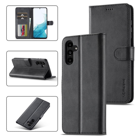 LC.IMEEKE Calf Texture Leather Phone Case, For Samsung Galaxy A34 5G