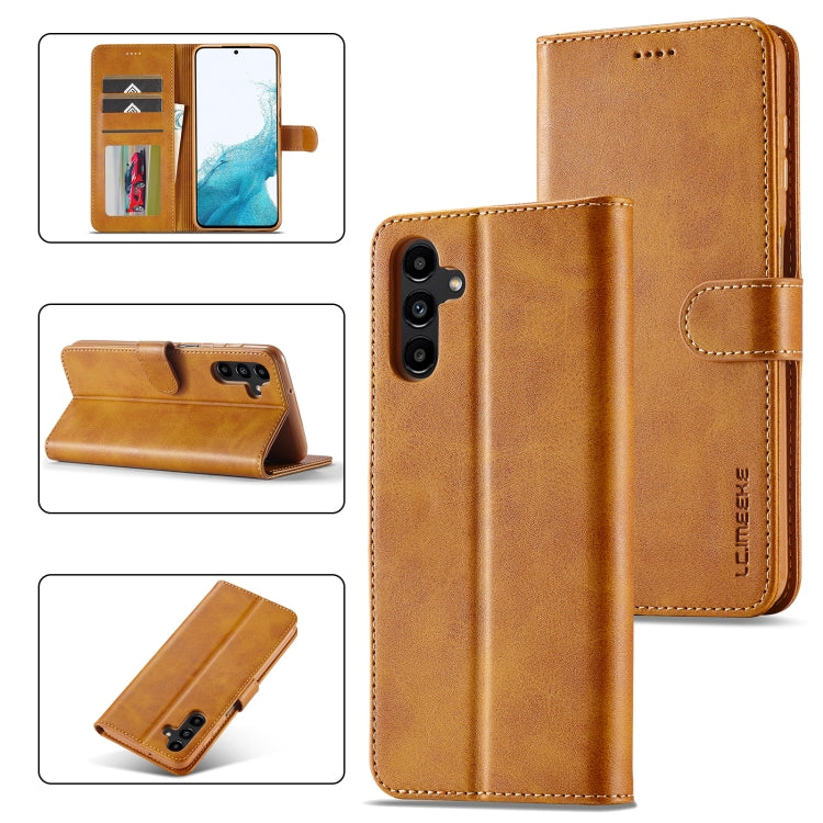 LC.IMEEKE Calf Texture Leather Phone Case, For Samsung Galaxy A34 5G