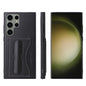 Fierre Shann Full Coverage Protective Leather Phone Case, For Samsung Galaxy S23+ 5G, For Samsung Galaxy S23 Ultra 5G