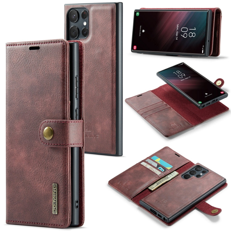 DG.MING Crazy Horse Texture Detachable Magnetic Leather Case, For iPhone 12/12 Pro, For iPhone 12 Pro Max, For Samsung Galaxy S23 5G, For Samsung Galaxy S23+ 5G, For Samsung Galaxy S23 Ultra 5G