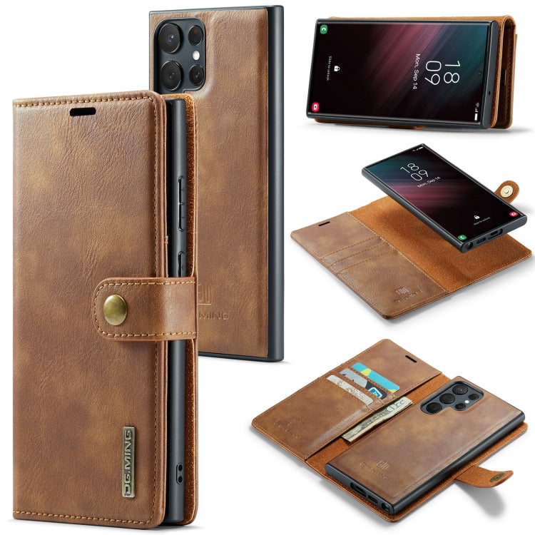 DG.MING Crazy Horse Texture Detachable Magnetic Leather Case, For iPhone 12/12 Pro, For iPhone 12 Pro Max, For Samsung Galaxy S23 5G, For Samsung Galaxy S23+ 5G, For Samsung Galaxy S23 Ultra 5G
