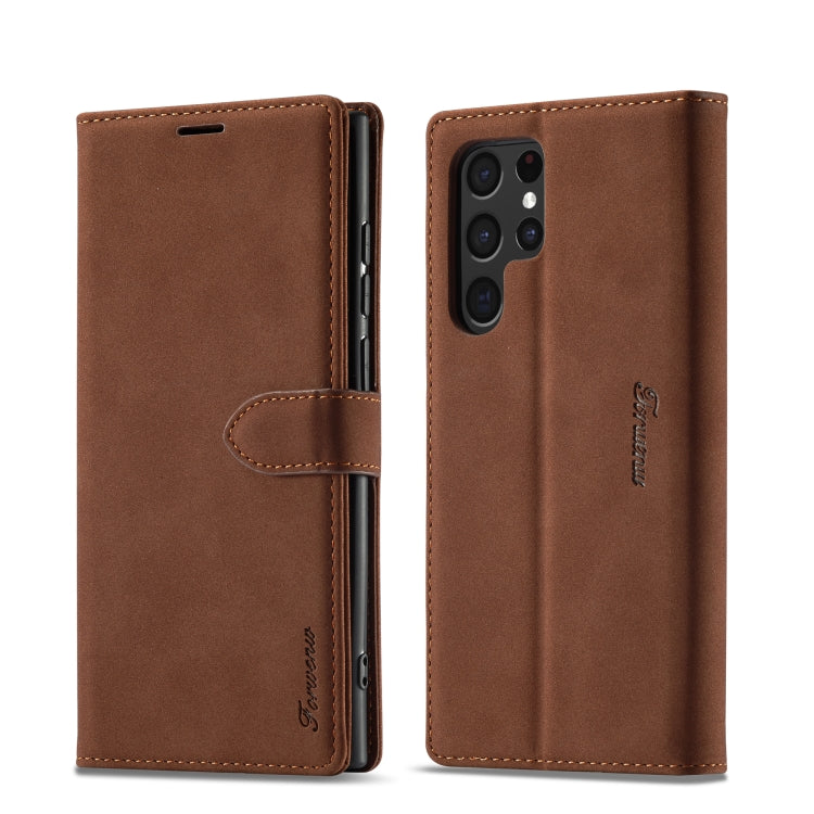 Forwenw F1 Series Matte Strong Magnetism Leather Phone Case, For Samsung Galaxy S23 Ultra 5G, For Samsung Galaxy A14 5G, For Samsung Galaxy A54 5G, For iPhone 14, For iPhone 14 Plus, For iPhone 14 Pro, For iPhone 14 Pro Max