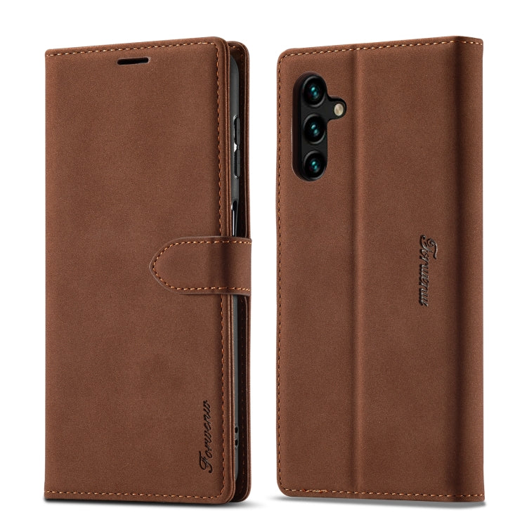 Forwenw F1 Series Matte Strong Magnetism Leather Phone Case, For Samsung Galaxy S23 Ultra 5G, For Samsung Galaxy A14 5G, For Samsung Galaxy A54 5G, For iPhone 14, For iPhone 14 Plus, For iPhone 14 Pro, For iPhone 14 Pro Max