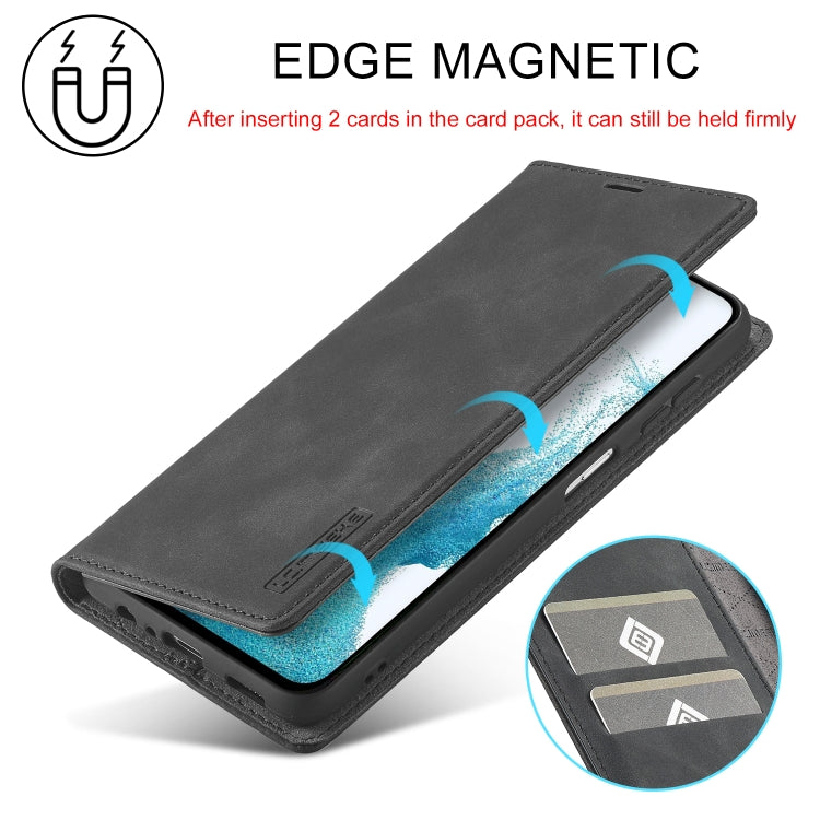 LC.IMEEKE Strong Magnetism Microfiber Leather Phone Case, For Samsung Galaxy A14 4G / 5G