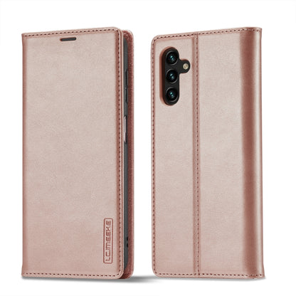 LC.IMEEKE Strong Magnetism Microfiber Leather Phone Case, For Samsung Galaxy A14 4G / 5G
