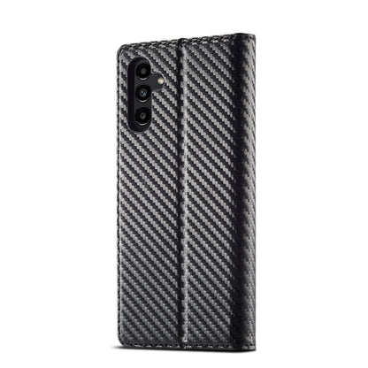 LC.IMEEKE Carbon Fiber Leather Phone Case, For Samsung Galaxy A14 4G / 5G