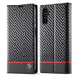 LC.IMEEKE Carbon Fiber Leather Phone Case, For Samsung Galaxy A14 4G / 5G