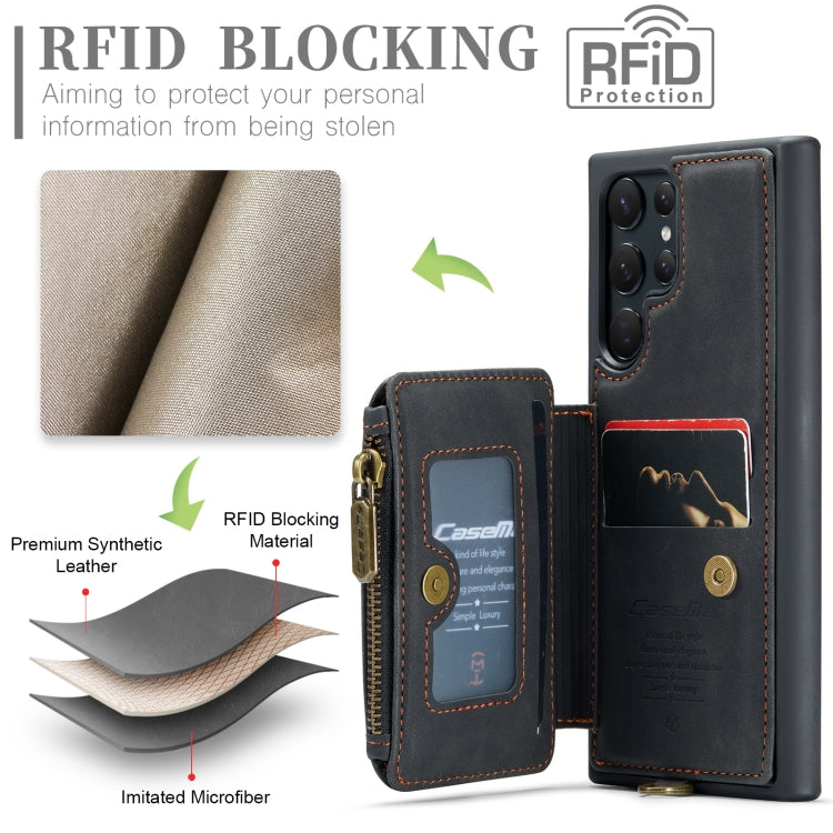 CaseMe C20 Multifunctional RFID Leather Phone Case, For Samsung Galaxy A14 5G, For Samsung Galaxy A33, For Samsung Galaxy A34 5G, For Samsung Galaxy A53, For Samsung Galaxy A54 5G, For Samsung Galaxy A73, For Samsung Galaxy S23 5G����������������������...