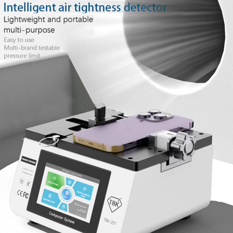 TBK-207 Portable Intelligent Air Tightness Detector Built-in Vacuum Pump, EU Plug, US Plug, UK Plug, AU Plug