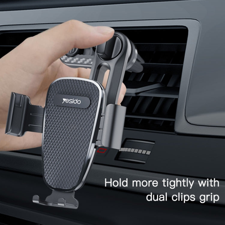Yesido C105 Car Air Outlet Dual Clip Mobile Phone Navigation Holder, C105