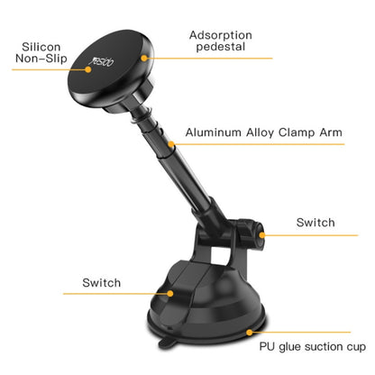 Yesido C41 Car Windshield Telescopic Suction Cup Magnetic Phone Holder, C41