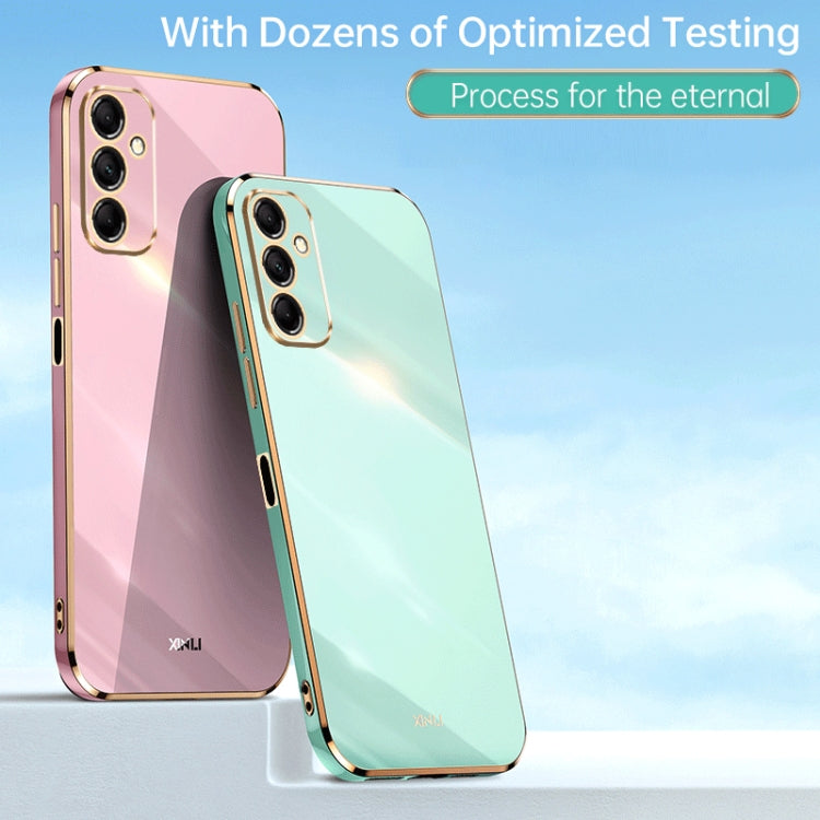 XINLI Straight Edge 6D Electroplate TPU Phone Case, For Samsung Galaxy M14 5G, For Samsung Galaxy A04e 4G