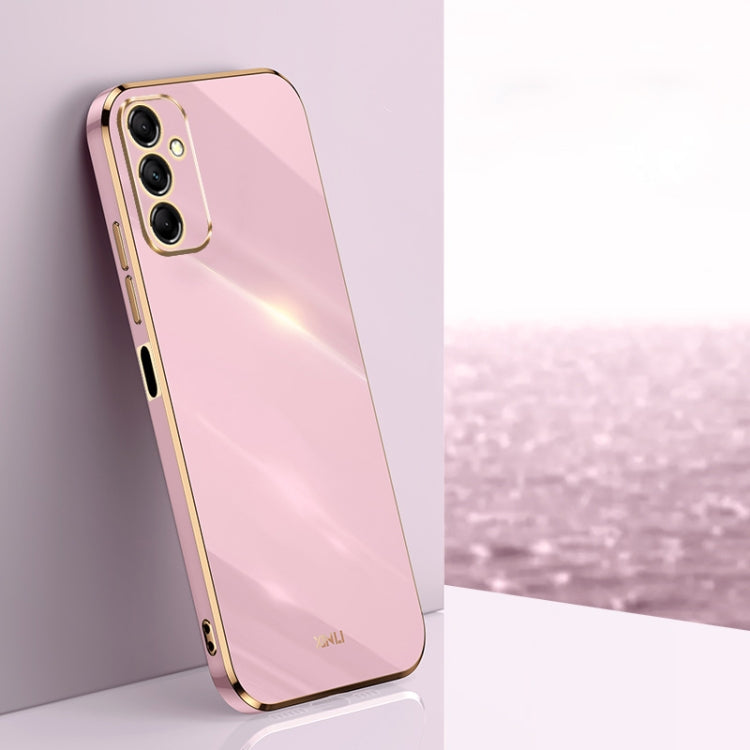 XINLI Straight Edge 6D Electroplate TPU Phone Case, For Samsung Galaxy M14 5G, For Samsung Galaxy A04e 4G