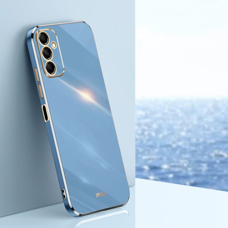 XINLI Straight Edge 6D Electroplate TPU Phone Case, For Samsung Galaxy M14 5G, For Samsung Galaxy A04e 4G