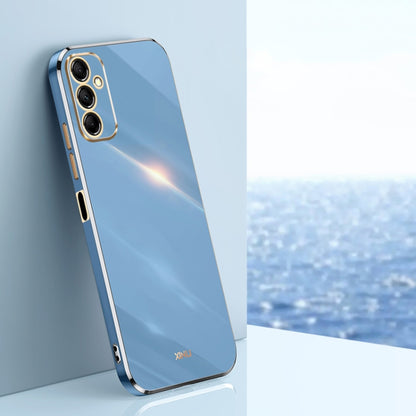 XINLI Straight Edge 6D Electroplate TPU Phone Case, For Samsung Galaxy M14 5G, For Samsung Galaxy A04e 4G