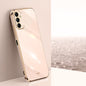XINLI Straight Edge 6D Electroplate TPU Phone Case, For Samsung Galaxy M14 5G, For Samsung Galaxy A04e 4G