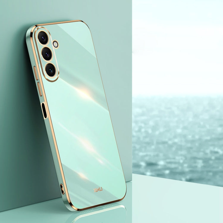 XINLI Straight Edge 6D Electroplate TPU Phone Case, For Samsung Galaxy A55, For Samsung Galaxy A35 5G, For Samsung Galaxy S24 Ultra 5G, For Samsung Galaxy S24+ 5G, For Samsung Galaxy S24 5G, For Samsung Galaxy A15, For Samsung Galaxy A05���������������...
