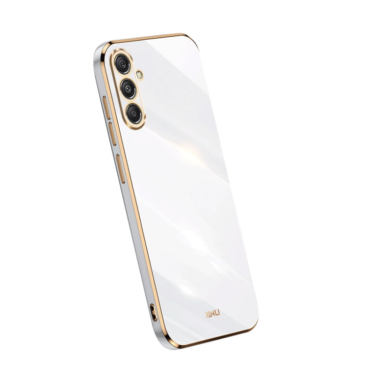 XINLI Straight Edge 6D Electroplate TPU Phone Case, For Samsung Galaxy A55, For Samsung Galaxy A35 5G, For Samsung Galaxy S24 Ultra 5G, For Samsung Galaxy S24+ 5G, For Samsung Galaxy S24 5G, For Samsung Galaxy A15, For Samsung Galaxy A05���������������...