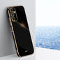 XINLI Straight Edge 6D Electroplate TPU Phone Case, For Samsung Galaxy A55, For Samsung Galaxy A35 5G, For Samsung Galaxy S24 Ultra 5G, For Samsung Galaxy S24+ 5G, For Samsung Galaxy S24 5G, For Samsung Galaxy A15, For Samsung Galaxy A05���������������...