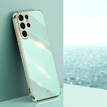 XINLI Straight Edge 6D Electroplate TPU Phone Case, For Samsung Galaxy A55, For Samsung Galaxy A35 5G, For Samsung Galaxy S24 Ultra 5G, For Samsung Galaxy S24+ 5G, For Samsung Galaxy S24 5G, For Samsung Galaxy A15, For Samsung Galaxy A05���������������...