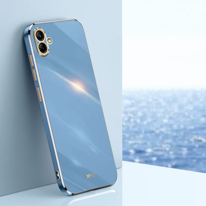 XINLI Straight Edge 6D Electroplate TPU Phone Case, For Samsung Galaxy M14 5G, For Samsung Galaxy A04e 4G