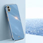XINLI Straight Edge 6D Electroplate TPU Phone Case, For Samsung Galaxy M14 5G, For Samsung Galaxy A04e 4G