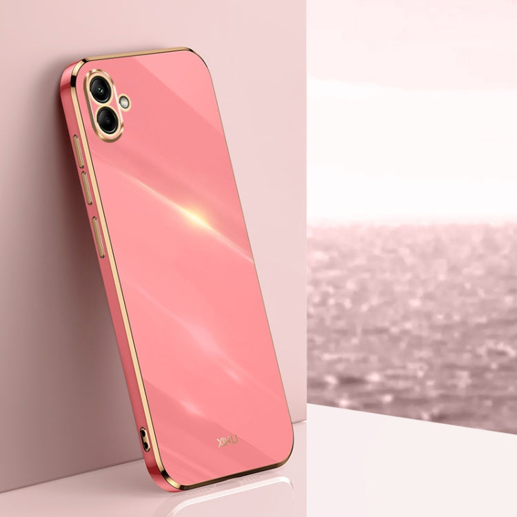 XINLI Straight Edge 6D Electroplate TPU Phone Case, For Samsung Galaxy M14 5G, For Samsung Galaxy A04e 4G