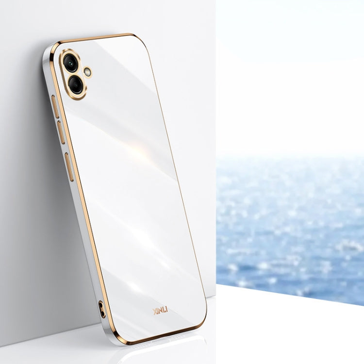 XINLI Straight Edge 6D Electroplate TPU Phone Case, For Samsung Galaxy M14 5G, For Samsung Galaxy A04e 4G