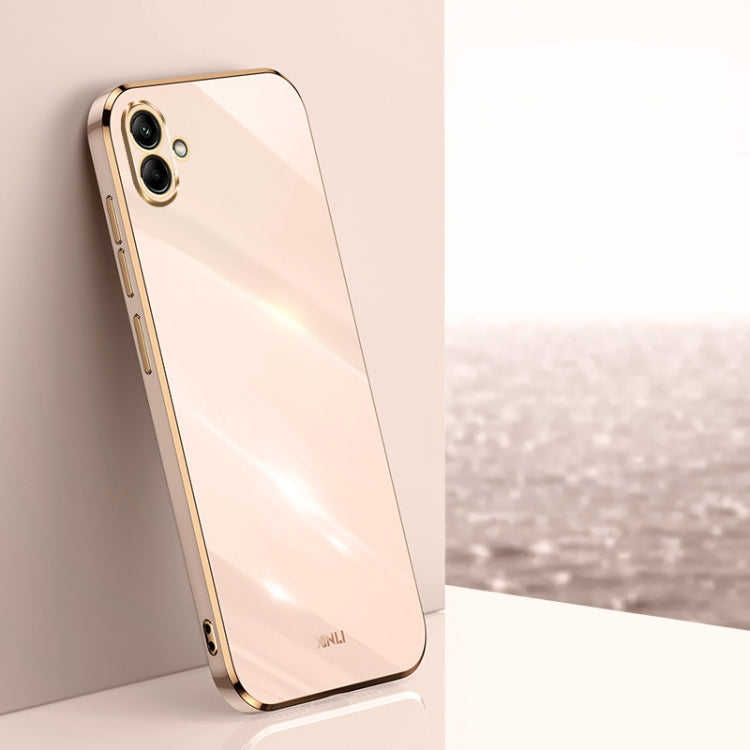 XINLI Straight Edge 6D Electroplate TPU Phone Case, For Samsung Galaxy M14 5G, For Samsung Galaxy A04e 4G
