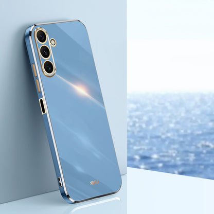 XINLI Straight Edge 6D Electroplate TPU Phone Case, For Samsung Galaxy A55, For Samsung Galaxy A35 5G, For Samsung Galaxy S24 Ultra 5G, For Samsung Galaxy S24+ 5G, For Samsung Galaxy S24 5G, For Samsung Galaxy A15, For Samsung Galaxy A05���������������...