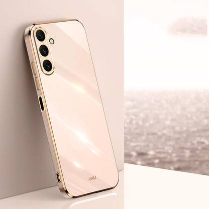 XINLI Straight Edge 6D Electroplate TPU Phone Case, For Samsung Galaxy A55, For Samsung Galaxy A35 5G, For Samsung Galaxy S24 Ultra 5G, For Samsung Galaxy S24+ 5G, For Samsung Galaxy S24 5G, For Samsung Galaxy A15, For Samsung Galaxy A05���������������...