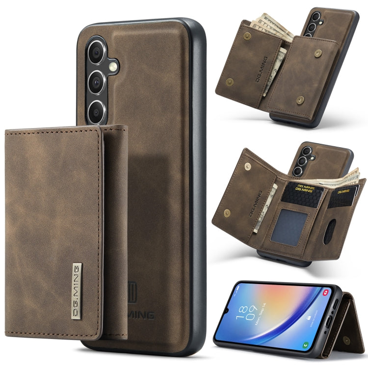 DG.MING M1 Series 3-Fold Multi Card Wallet + Magnetic Phone Case, For Samsung Galaxy A15 5G / A15 4G, For Samsung Galaxy A55 5G, For Samsung Galaxy A35 5G, For Samsung Galaxy S24 Ultra 5G, For Samsung Galaxy S24+ 5G, For Samsung Galaxy S24 5G����������...