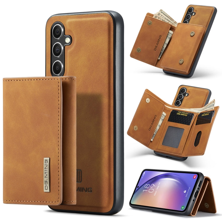 DG.MING M1 Series 3-Fold Multi Card Wallet + Magnetic Phone Case, For Samsung Galaxy A15 5G / A15 4G, For Samsung Galaxy A55 5G, For Samsung Galaxy A35 5G, For Samsung Galaxy S24 Ultra 5G, For Samsung Galaxy S24+ 5G, For Samsung Galaxy S24 5G����������...