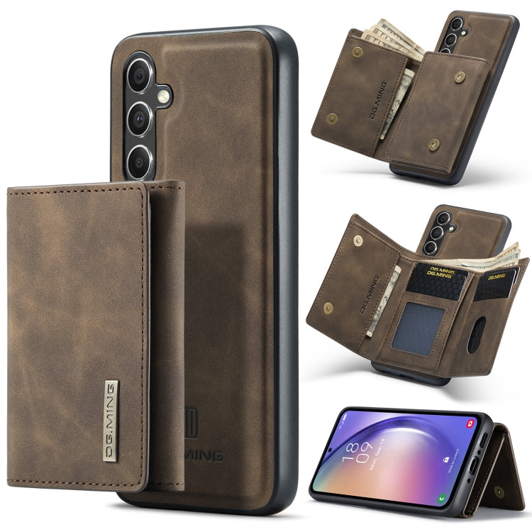 DG.MING M1 Series 3-Fold Multi Card Wallet + Magnetic Phone Case, For Samsung Galaxy A15 5G / A15 4G, For Samsung Galaxy A55 5G, For Samsung Galaxy A35 5G, For Samsung Galaxy S24 Ultra 5G, For Samsung Galaxy S24+ 5G, For Samsung Galaxy S24 5G����������...