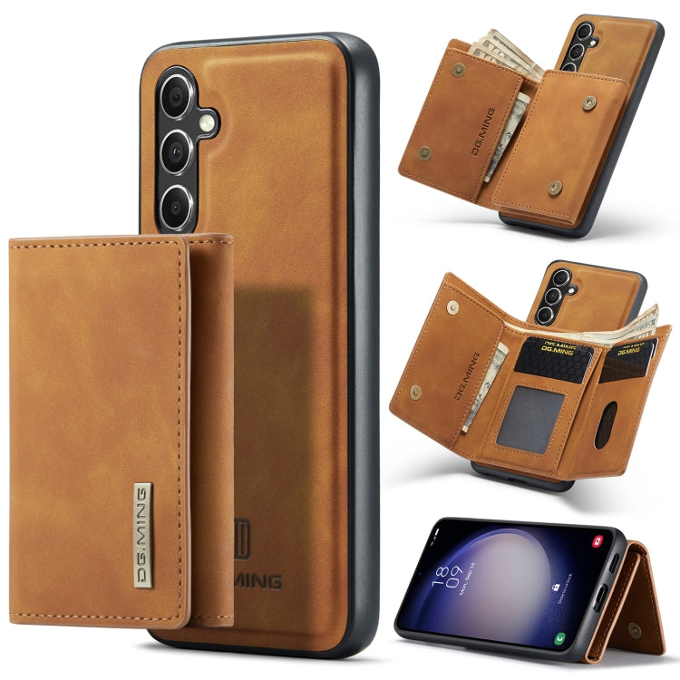 DG.MING M1 Series 3-Fold Multi Card Wallet + Magnetic Phone Case, For Samsung Galaxy A15 5G / A15 4G, For Samsung Galaxy A55 5G, For Samsung Galaxy A35 5G, For Samsung Galaxy S24 Ultra 5G, For Samsung Galaxy S24+ 5G, For Samsung Galaxy S24 5G����������...