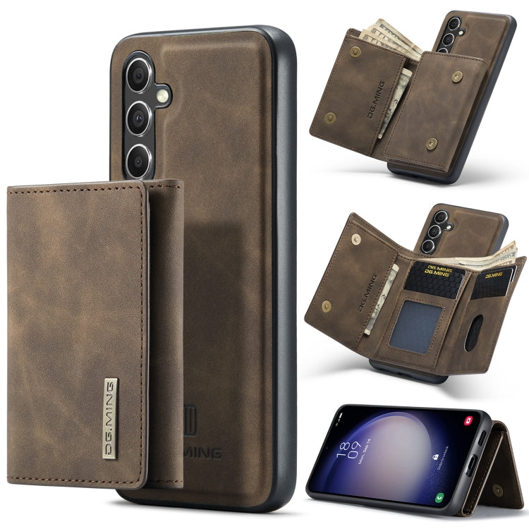 DG.MING M1 Series 3-Fold Multi Card Wallet + Magnetic Phone Case, For Samsung Galaxy A15 5G / A15 4G, For Samsung Galaxy A55 5G, For Samsung Galaxy A35 5G, For Samsung Galaxy S24 Ultra 5G, For Samsung Galaxy S24+ 5G, For Samsung Galaxy S24 5G����������...