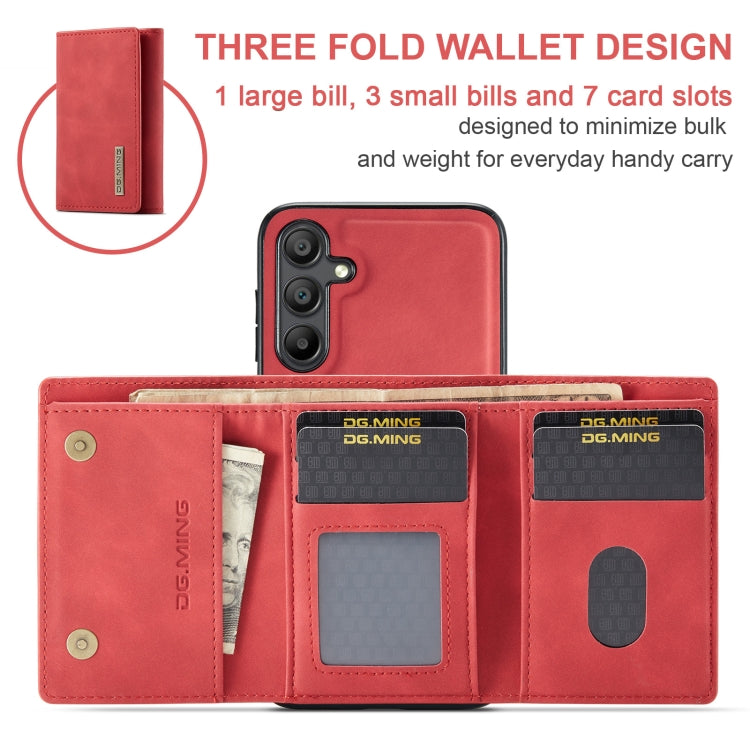 DG.MING M1 Series 3-Fold Multi Card Wallet + Magnetic Phone Case, For Samsung Galaxy A15 5G / A15 4G, For Samsung Galaxy A55 5G, For Samsung Galaxy A35 5G, For Samsung Galaxy S24 Ultra 5G, For Samsung Galaxy S24+ 5G, For Samsung Galaxy S24 5G����������...
