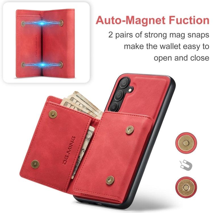 DG.MING M1 Series 3-Fold Multi Card Wallet + Magnetic Phone Case, For Samsung Galaxy A15 5G / A15 4G, For Samsung Galaxy A55 5G, For Samsung Galaxy A35 5G, For Samsung Galaxy S24 Ultra 5G, For Samsung Galaxy S24+ 5G, For Samsung Galaxy S24 5G����������...