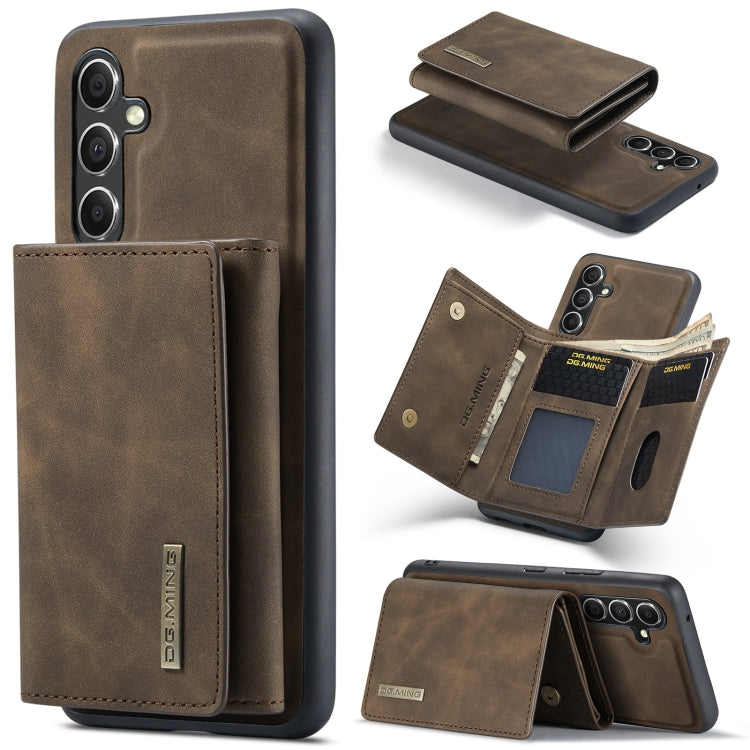 DG.MING M1 Series 3-Fold Multi Card Wallet + Magnetic Phone Case, For Samsung Galaxy A15 5G / A15 4G, For Samsung Galaxy A55 5G, For Samsung Galaxy A35 5G, For Samsung Galaxy S24 Ultra 5G, For Samsung Galaxy S24+ 5G, For Samsung Galaxy S24 5G����������...