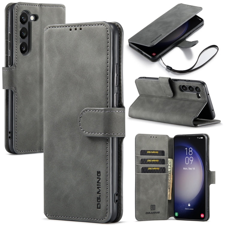 DG.MING Retro Oil Edge Flip Leather Phone Case, For Samsung Galaxy S23 5G, For Samsung Galaxy S23 Ultra 5G