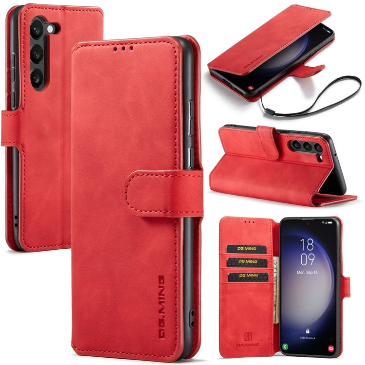 DG.MING Retro Oil Edge Flip Leather Phone Case, For Samsung Galaxy S23 5G, For Samsung Galaxy S23 Ultra 5G