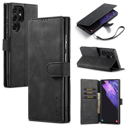 DG.MING Retro Oil Edge Flip Leather Phone Case, For Samsung Galaxy S23 5G, For Samsung Galaxy S23 Ultra 5G