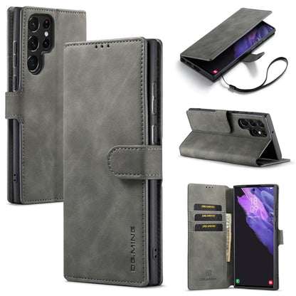 DG.MING Retro Oil Edge Flip Leather Phone Case, For Samsung Galaxy S23 5G, For Samsung Galaxy S23 Ultra 5G