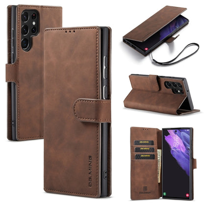DG.MING Retro Oil Edge Flip Leather Phone Case, For Samsung Galaxy S23 5G, For Samsung Galaxy S23 Ultra 5G