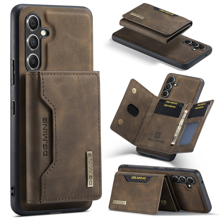 DG.MING M2 Series 3-Fold Multi Card Bag + Magnetic Phone Case, For Samsung Galaxy A15 5G / A15 4G, For Samsung Galaxy A55 5G, For Samsung Galaxy A35 5G, For Samsung Galaxy S24 Ultra 5G, For Samsung Galaxy S24+ 5G, For Samsung Galaxy S24 5G�������������...