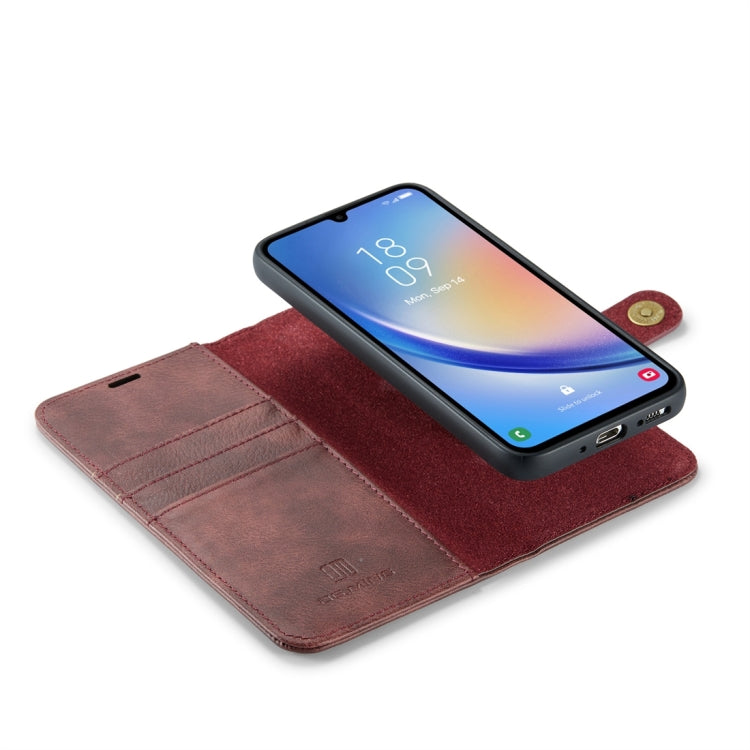 DG.MING Crazy Horse Texture Detachable Magnetic Leather Case, For Samsung Galaxy A34 5G, For Samsung Galaxy A54 5G