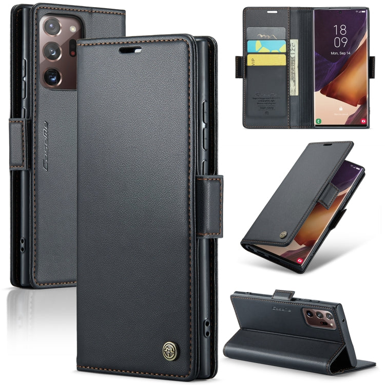 CaseMe 023 Butterfly Buckle Litchi Texture RFID Anti-theft Leather Phone Case, For Samsung Galaxy S21+ 5G, For Samsung Galaxy S21 Ultra 5G, For Samsung Galaxy Note20 Ultra, For Samsung Galaxy S20 Ultra, For Samsung Galaxy S20, For Samsung Galaxy S20+��...